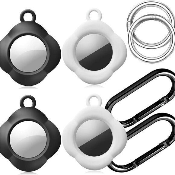 Silicone Case for Airtags with Keychain, Protective Cover for Apple Air tag Key - Picture 1 of 5